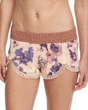 Final Blow Printed Swim Shorts