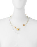 Lyra Pearly Collar Necklace