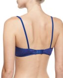 Cosmo Soft-Cup Lace Bra, Marine Blue