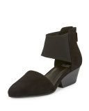 Fame Suede D'Orsay Pump, Black