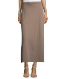 Interlock Maxi Skirt, Pebblestone 