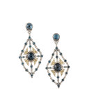 London Blue Topaz Chandelier Earrings