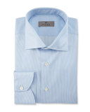Fine-Line Dress Shirt, Blue/White