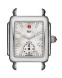16mm Deco Diamond Dial Watch Head, Steel