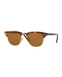 Clubmaster Havana Sunglasses, Brown