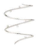 18k White Gold Diamond Snake Bracelet