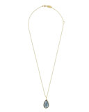 18k Rock Candy® Teardrop Pendant Necklace, Blue