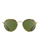 Wilson Round Monochromatic Sunglasses, Tortoise