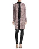 Solid Waffle-Knit Wool-Blend Turtleneck, Black