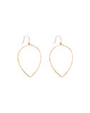 14k Small Glam Pear-Shape Hoop Earrings