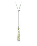 Mustique Chrysoprase & Peridot Tassel Necklace