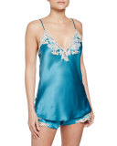 Maison Lace Camisole, Turquoise