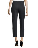 cobie cropped cigarette pants, black