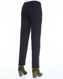 Heavyweight Rayon Slim Pants, Coffee 