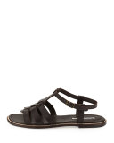 Canale Flat Cage Sandal, Tmoro