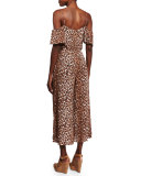 Alchemy Flounce Animal-Print Jumpsuit