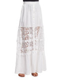 Kimora Lace-Inset Maxi Skirt