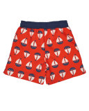 Sailboat Swim Trunks, Red, Size 6-24 Months