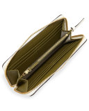 Robinson Multi-Stripe Continental Wallet, New Ivory 