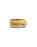 Diamond Cairo 18k Five-Strand Ring with Diamond Accent