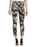 Garden Romance Floral-Print Skinny Ankle Jeans, Multi