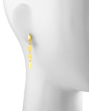 Willow 24k Leafy Drop Earrings