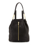 Cynnie Leather Sling Bag, Black