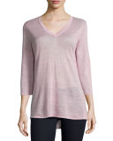 3/4-Sleeve V-Neck Tunic