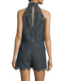 Jemmie Floral-Lace Romper