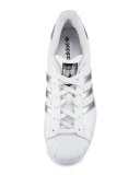 Superstar Original Fashion Sneaker, White/Silver