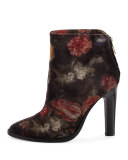 Blayze Floral Velvet Bootie, Floral