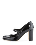 Campy 90mm Mary Jane Pump, Black