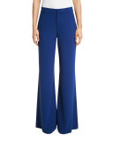 Paula Slim Wide-Leg Pants, Blue
