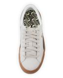 Basket Suede Platform Creeper, Whisper White/Black