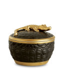 Gold Crocodile Candle