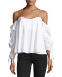 Gabriella Off-The-Shoulder Bustier Top