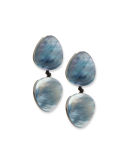Freeform Double-Drop Clip-On Earrings
