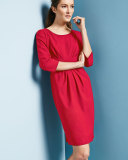 3/4 CENTER PLEAT DRESS