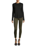Verdugo Skinny Ankle Jeans, Deep Olive