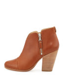 Margot Side-Zip Ankle Boot, Tan