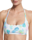 Pina Colada Reversible Scalloped Swim Top