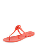 Colori Logo Jelly Thong Sandal, Poppy Red