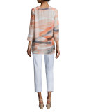 Zelah Silk Printed Blouse
