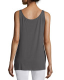 Sleeveless Scoop-Neck Lightweight Jersey Tank