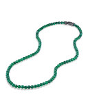 Spiritual Bead Necklace with Green Onyx 