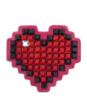 Heart Crystal Sticker for Handbag, Red
