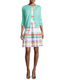 somerset button-front cardigan