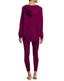 Cashmere Hoodie and Ribbed Legging Set 