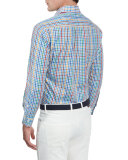 National Pinwheel Plaid Long-Sleeve Sport Shirt