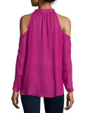 Leigh Cold-Shoulder Blouse